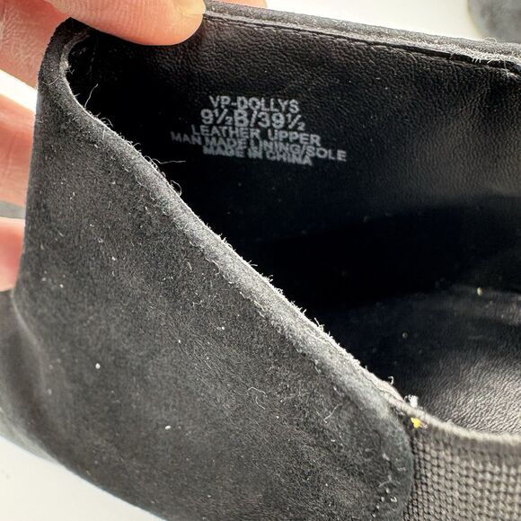 Vince Camuto Ankle Boots Size 9.5 B Booties Dollys Black Leather Wedge Heel G2 - Picture 3 of 11